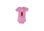 Body E Corne rose Manches courtes