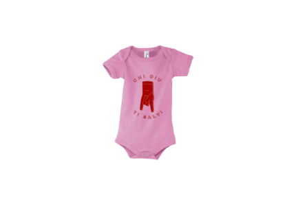 Body E Corne rose Manches courtes