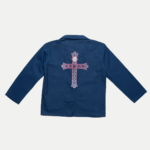 BLEU DE CHINE - CROIX BRODEE