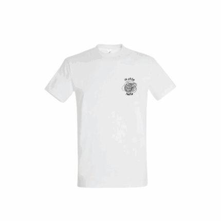 Tee-shirt pour homme In crisa nera blanc – motif floqué humoristique poitrine