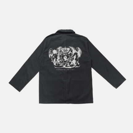 Veste Bleu de Chine noir Campate Felici, coupe droite avec boutonnière chinoise, alliant tradition et modernité