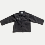 Bleu de Chine noir pour enfant Di stu paese, motif personnage corse avec bandera, coton doux et coupe unisexe