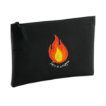 Pochette noire brodée - Focu a Ceppu