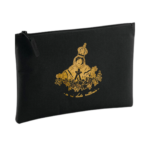 Pochette noire brodée de la Madonuccia, sainte protectrice d'Ajaccio en corse