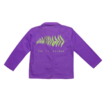 Veste bleu de chine corse en violet avec a Filetta vert paillettes