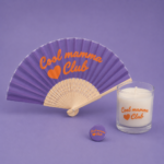 Box ti tengu caru, Cool mamma club avec éventail, bougie et pins violet ou blanc - fête des mères