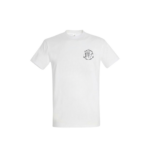 T-shirt blanc brodé Sant'Erasmu, édition spécial de L'Oru, en l'honneur des pêcheurs